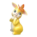 Maxbell Garden Statue with Butterfly Light Waterproof for Backyard Decorations yellow