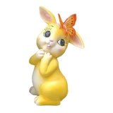 Maxbell Garden Statue with Butterfly Light Waterproof for Backyard Decorations yellow