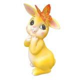 Maxbell Garden Statue with Butterfly Light Waterproof for Backyard Decorations yellow