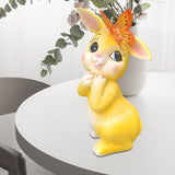 Maxbell Garden Statue with Butterfly Light Waterproof for Backyard Decorations yellow