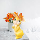 Maxbell Garden Statue with Butterfly Light Waterproof for Backyard Decorations yellow