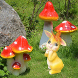 Maxbell Garden Statue with Butterfly Light Waterproof for Backyard Decorations yellow