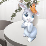 Maxbell Garden Statue with Butterfly Light Waterproof for Backyard Decorations gray