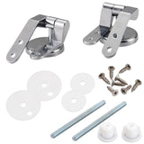 Maxbell Toilet Seats Hinges for Toilet Lid with Fitting Screws Zinc Alloy Finished