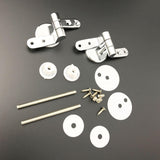 Maxbell Toilet Seats Hinges for Toilet Lid with Fitting Screws Zinc Alloy Finished