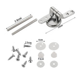 Maxbell Toilet Seats Hinges for Toilet Lid with Fitting Screws Zinc Alloy Finished