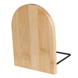 Maxbell Bamboo Book Ends Durable Bookend Desktop Organizer for Home Office Small