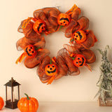 Maxbell 14" Halloween Wreath Door Hanging for Photo Props Window Haunted House