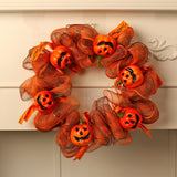 Maxbell 14" Halloween Wreath Door Hanging for Photo Props Window Haunted House