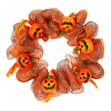 Maxbell 14" Halloween Wreath Door Hanging for Photo Props Window Haunted House