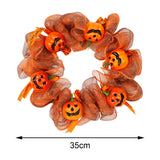 Maxbell 14" Halloween Wreath Door Hanging for Photo Props Window Haunted House