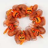 Maxbell 14" Halloween Wreath Door Hanging for Photo Props Window Haunted House