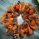Maxbell 14" Halloween Wreath Door Hanging for Photo Props Window Haunted House