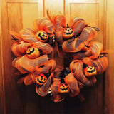 Maxbell 14" Halloween Wreath Door Hanging for Photo Props Window Haunted House