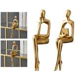 Maxbell Thinker Resin Statues Collectible Sculpture Abstract Figurines Collection Think 5x9x23cm