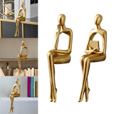 Maxbell Thinker Resin Statues Collectible Sculpture Abstract Figurines Collection Think 5x9x23cm