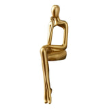 Maxbell Thinker Resin Statues Collectible Sculpture Abstract Figurines Collection Think 5x9x23cm
