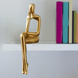 Maxbell Thinker Resin Statues Collectible Sculpture Abstract Figurines Collection Think 5x9x23cm