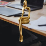 Maxbell Thinker Resin Statues Collectible Sculpture Abstract Figurines Collection Think 5x9x23cm