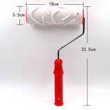 Maxbell Rubber Roller Decorative Wall Painting Patterned Paint Roller for Home Decor StyleC