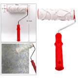 Maxbell Rubber Roller Decorative Wall Painting Patterned Paint Roller for Home Decor StyleC