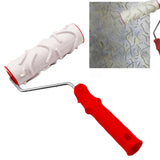 Maxbell Rubber Roller Decorative Wall Painting Patterned Paint Roller for Home Decor StyleC