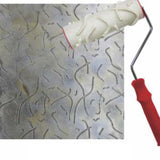 Maxbell Rubber Roller Decorative Wall Painting Patterned Paint Roller for Home Decor StyleC