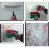 Maxbell 5 inch Patterned Decorative Paint Roller, DIY Tools Washable Easily Install
