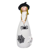 Maxbell Halloween Witch Figurine Adorable Witch Statue for Holiday Party Decoration Spider