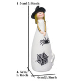 Maxbell Halloween Witch Figurine Adorable Witch Statue for Holiday Party Decoration Spider