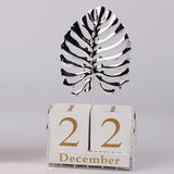 Maxbell Perpetual Calendar Date Display Exquisite for Decoration Table Top Turtle Shape Silver