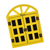 Maxbell Window View Chalkboard Message Board Hanging for Restaurant Menu Bedroom Yellow