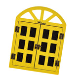 Maxbell Window View Chalkboard Message Board Hanging for Restaurant Menu Bedroom Yellow