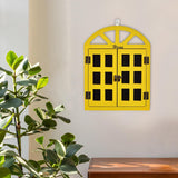 Maxbell Window View Chalkboard Message Board Hanging for Restaurant Menu Bedroom Yellow