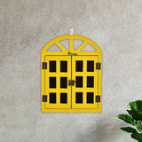 Maxbell Window View Chalkboard Message Board Hanging for Restaurant Menu Bedroom Yellow