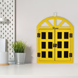 Maxbell Window View Chalkboard Message Board Hanging for Restaurant Menu Bedroom Yellow