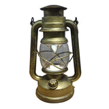 Maxbell Retro Style Oil Lantern Lamp Table Lamp Oil Lamps for Emergency Party Gold