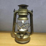 Maxbell Retro Style Oil Lantern Lamp Table Lamp Oil Lamps for Emergency Party Gold