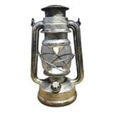 Maxbell Retro Style Oil Lantern Lamp Table Lamp Oil Lamps for Emergency Party Silver