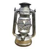 Maxbell Retro Style Oil Lantern Lamp Table Lamp Oil Lamps for Emergency Party Silver