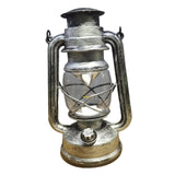 Maxbell Retro Style Oil Lantern Lamp Table Lamp Oil Lamps for Emergency Party Silver