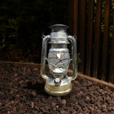 Maxbell Retro Style Oil Lantern Lamp Table Lamp Oil Lamps for Emergency Party Silver