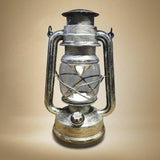 Maxbell Retro Style Oil Lantern Lamp Table Lamp Oil Lamps for Emergency Party Silver