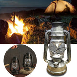 Maxbell Retro Style Oil Lantern Lamp Table Lamp Oil Lamps for Emergency Party Silver