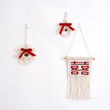 Maxbell Macrame Bell Handwoven Wall Hanging Wind Chime for Home Living Room Decor