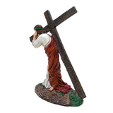 Maxbell Religious Jesus Statue Figurine Holy Crosses for Living Room Decor Ornament