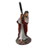 Maxbell Religious Jesus Statue Figurine Holy Crosses for Living Room Decor Ornament