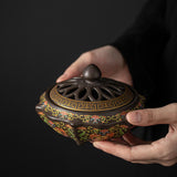 Maxbell Incense Coil Burner Incense Cones Holder Accents Glaze Decorative Censer