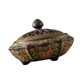 Maxbell Incense Coil Burner Incense Cones Holder Accents Glaze Decorative Censer