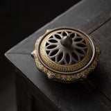 Maxbell Incense Coil Burner Incense Cones Holder Accents Glaze Decorative Censer